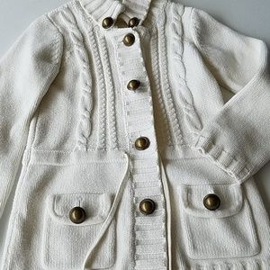 CC. Bates Shirts & Tops - Cream button down sweater CC. Bates Shirts & Tops - Cream button down sweater